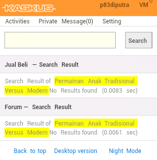 Permainan Anak Tradisional Versus Modern