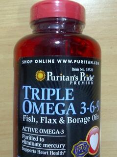 Jual Triple Omega 3, 6, 9 Impor Murah Terpercaya. Isi 120 softgels -- Hot Sale