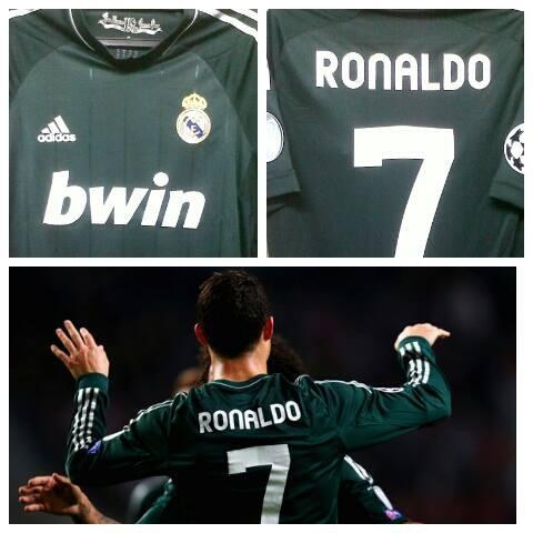 WTS jersey REAL MADRID 3RD 12/13 SIZE S CR7+STARBALL+RESPECT PATCH 150RB