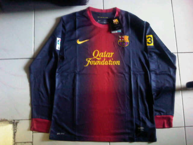 jersey barcelona home long slevee grade ori size S 2012-2013