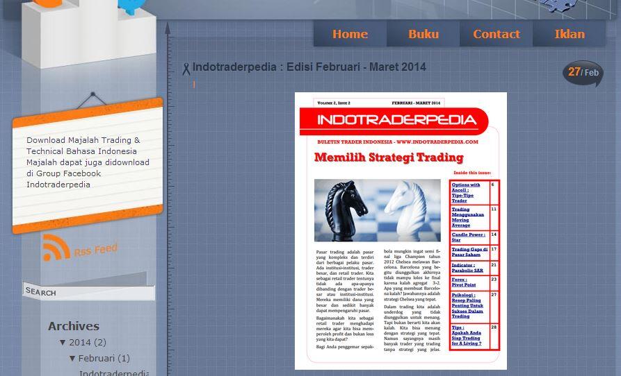 artikel OPTION di majalah indotraderpedia , it is FREE !!!