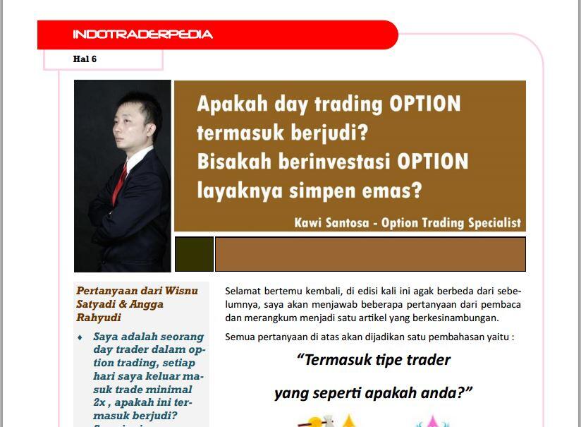 artikel OPTION di majalah indotraderpedia , it is FREE !!!