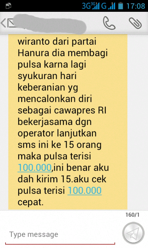 Agan Dapet SMS Yang Isinya Kayak Gini Gak?
