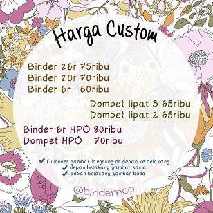 CUSTOM BINDER DOMPET TAS JAM MURAH!!