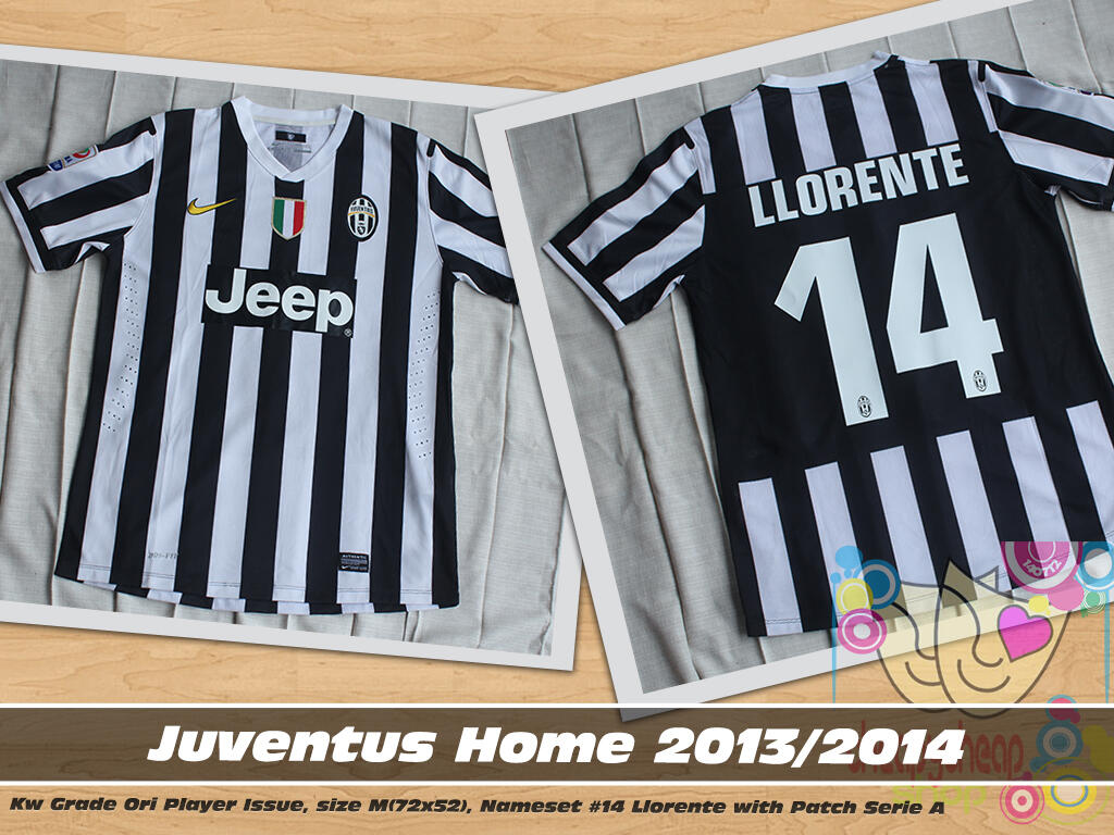 WTS Jersey Juventus Home 2013/2014 #14 Llorente with Patch Serie A Grade Ori PI