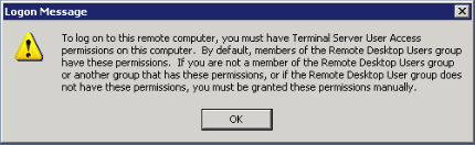 (ASK) “To log on to this remote computer, you must be granted the Allow log on throug