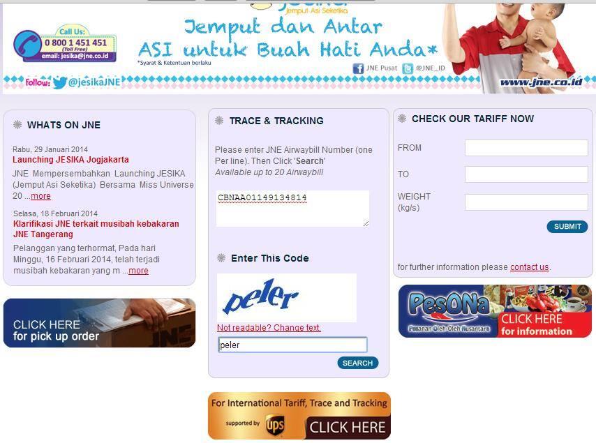 Benda Purbakala Ditemukan Di Website JNE