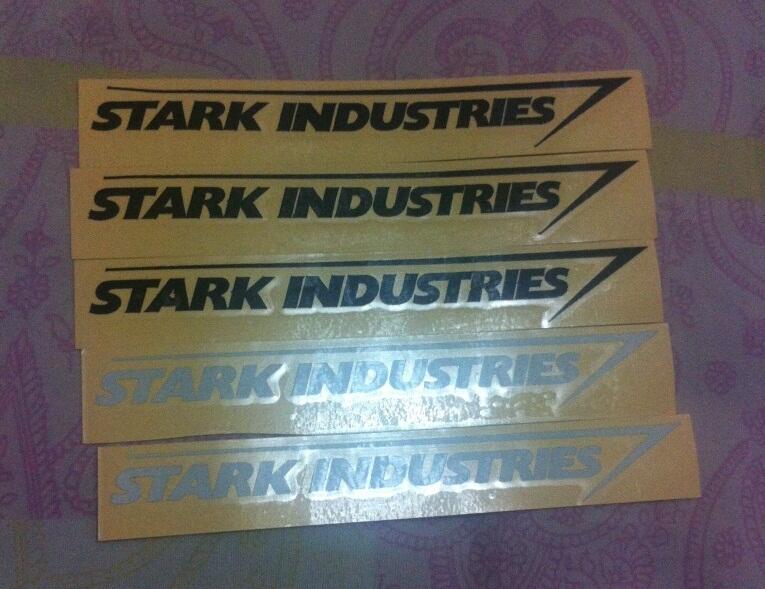 Terjual Stiker  Logo Stark Industries IRON  MAN  cuma 5rb 