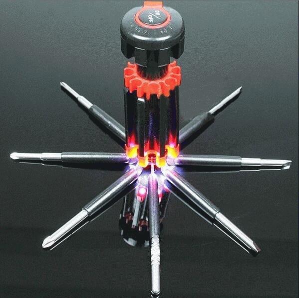 Set Obeng Lampu Senter 8-in-1