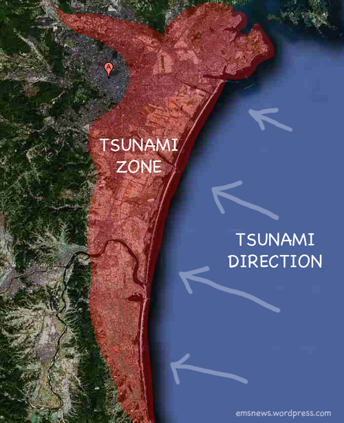 &#91;Mengenang 3 Tahun&#93; Citra Satelite Sebelum dan Sesudah Tsunami Jepang 11 Maret 2011 