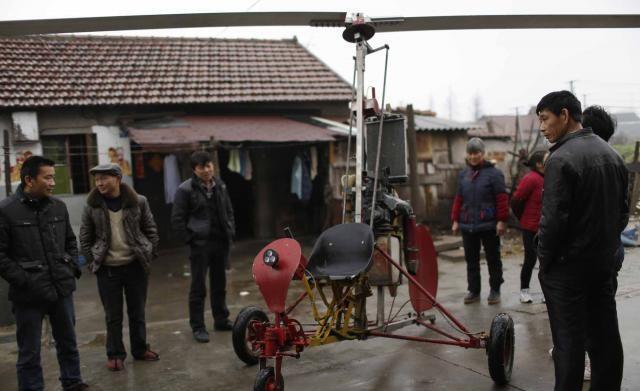 Ingin Bisa Terbang, Pria China ini Ciptakan Helikopter Sendiri