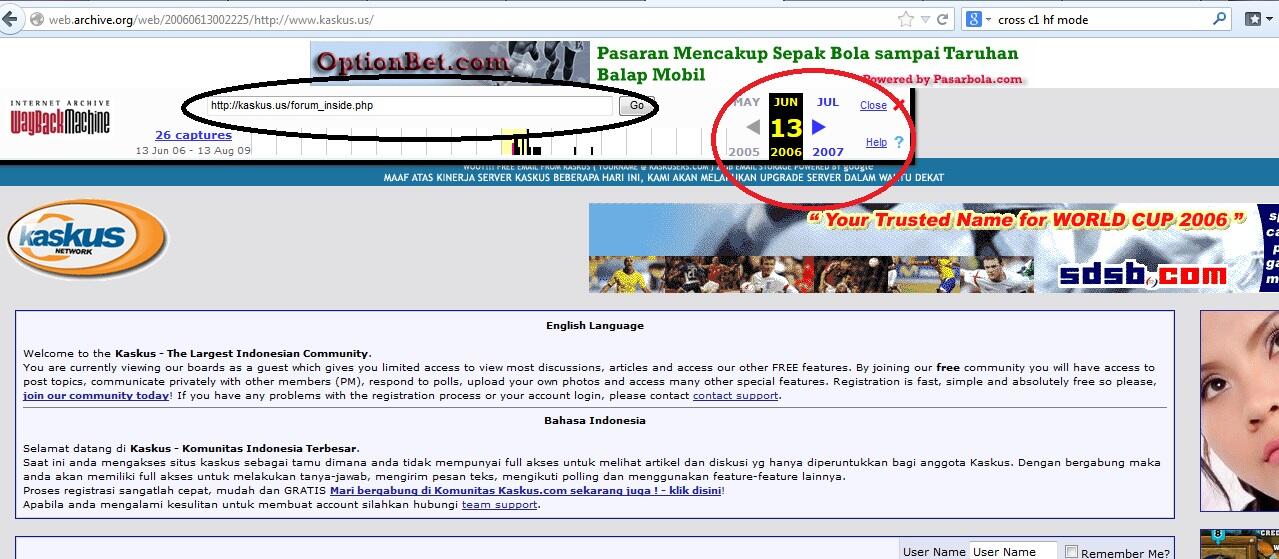 bernostalgia dengan web jadul