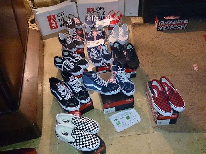 leather vans off the wall