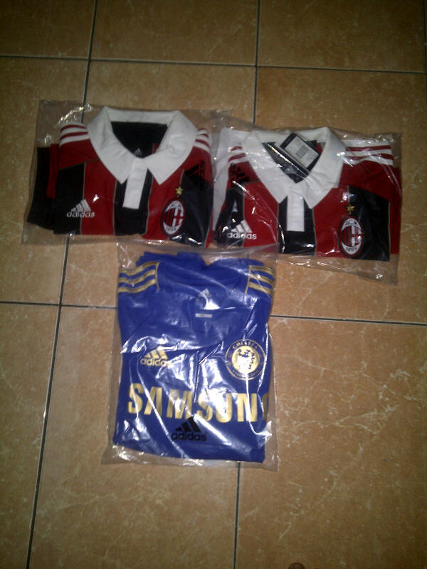 Jersey Chelsea dan Milan Home 12/13 ORIGINAL