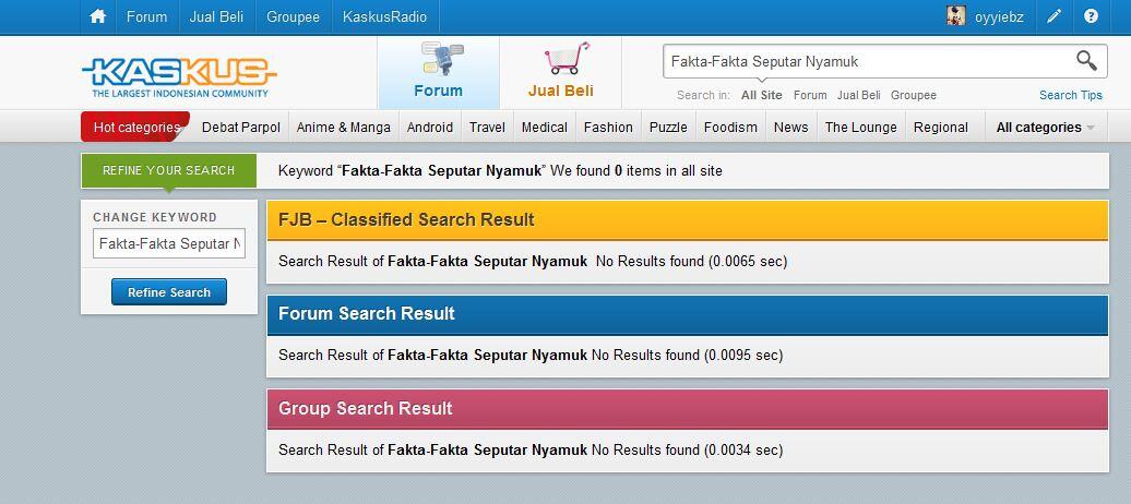 Fakta-Fakta Seputar Nyamuk