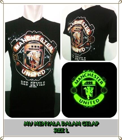 Supplier Kaos Bola Glow In The Dark Menyala Murah