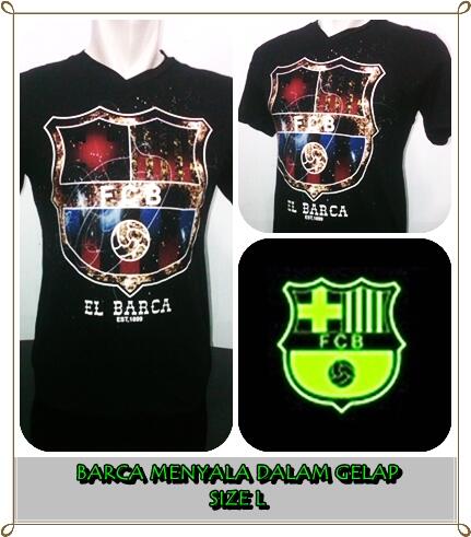 Supplier Kaos Bola Glow In The Dark Menyala Murah