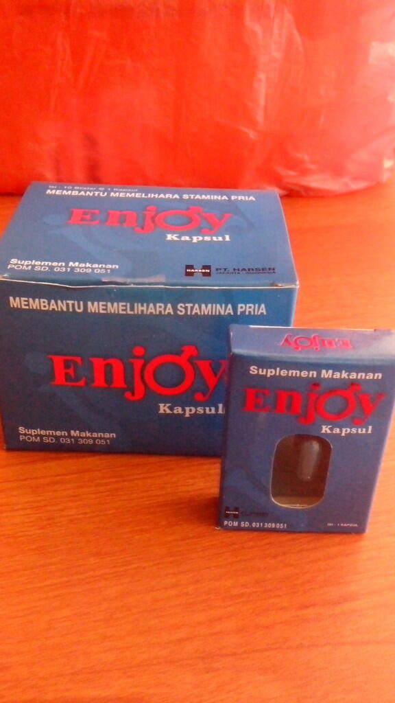 ENJOY kapsul, suplemen stamina pria