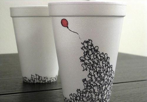 Gambar-Gambar Keren Pada Cangkir Kopi.