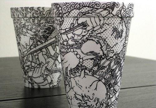 Gambar-Gambar Keren Pada Cangkir Kopi.