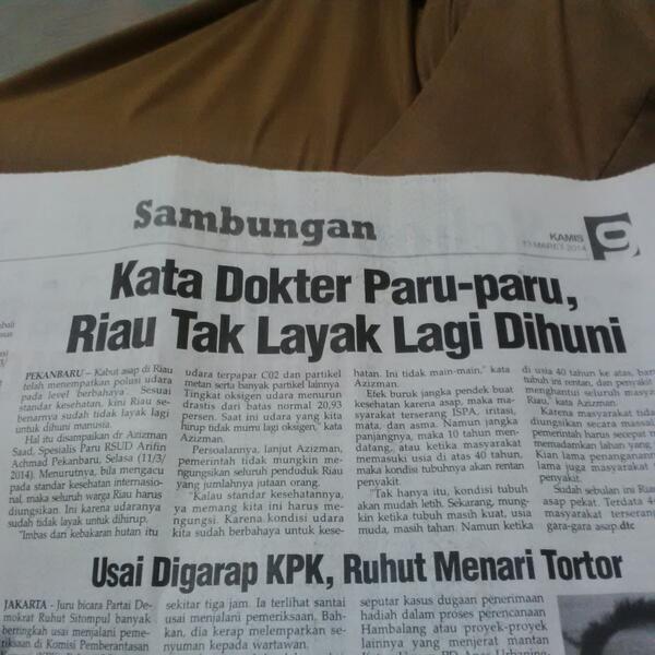 #PrayForRiau Riau Terancam Hilang