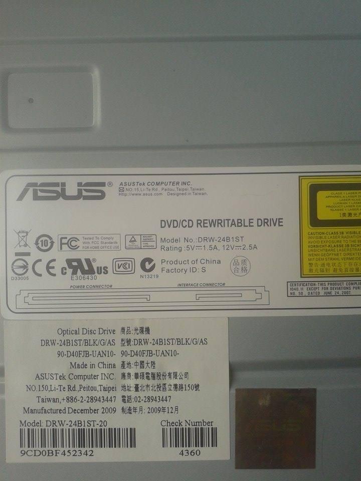 DVD RW ASUS 100k 2nd