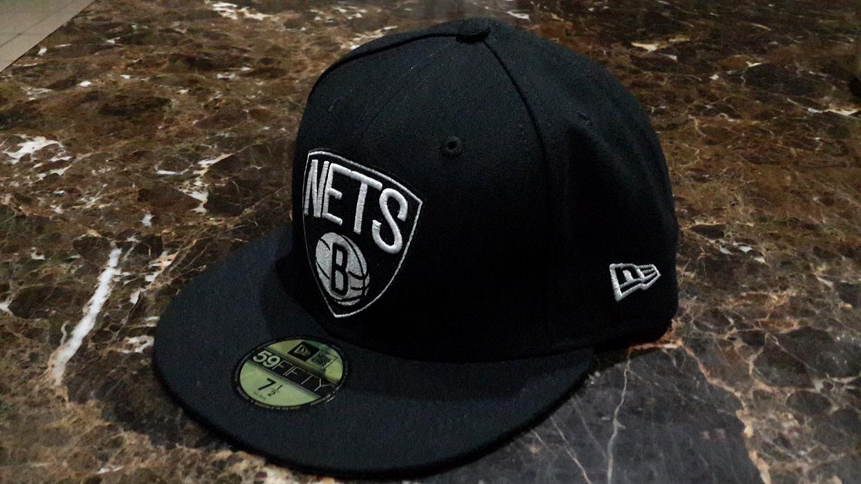 Jual Snap Back NBA Brooklyn Nets !! New Era 59 size 7 1/2 Original !!