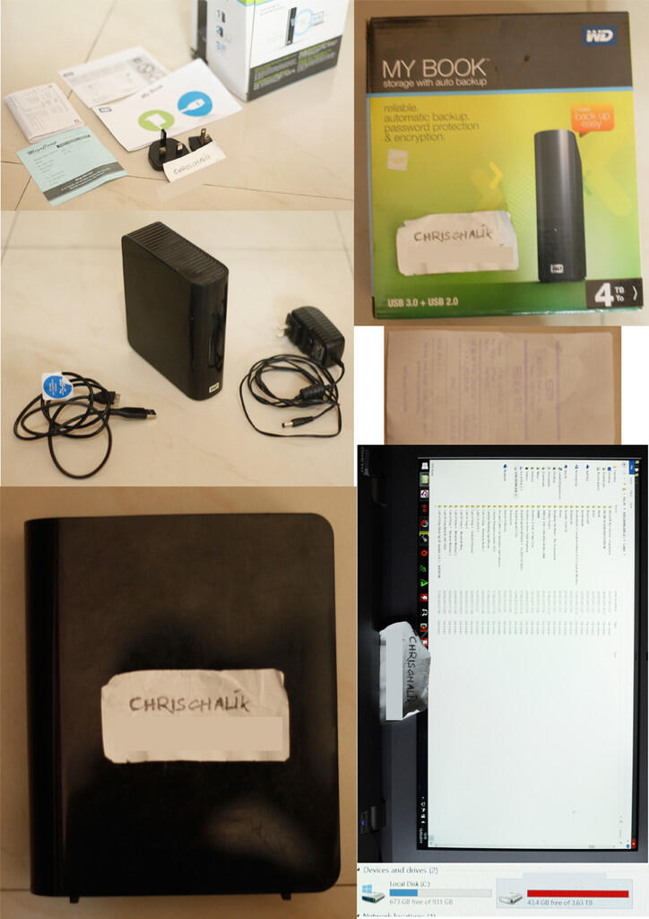 JUAL HARDISK WD MY BOOK 4TB USB 3 3,5"