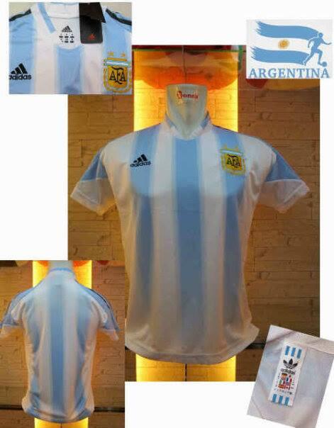 JERSEY ARGENTINA RETRO CHAMPION VS ARGENTINA WORLD CUP 2014