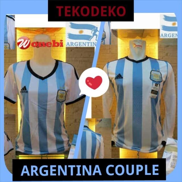 JERSEY ARGENTINA RETRO CHAMPION VS ARGENTINA WORLD CUP 2014