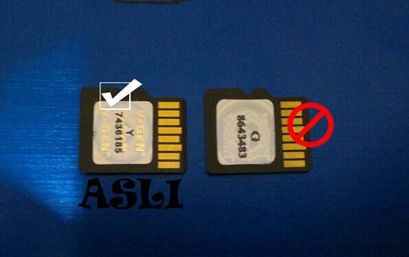 Membedakan Memory Micro SD Palsu dan Asli