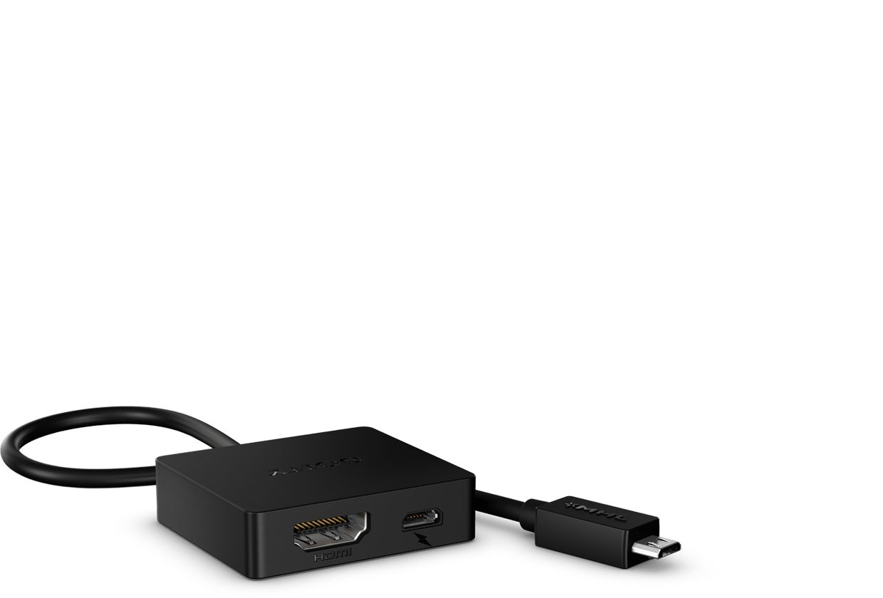 Sony IM750 Adaptor MHL ke HDMI™ Sebuah pengalaman layar besar Ponsel pintar ke HDTV