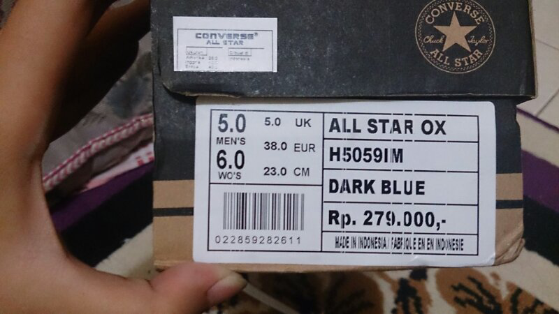 converse ct ox navy blue sz 38