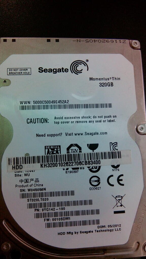 jual Hdd seagate 2,5inc 320gb sata
