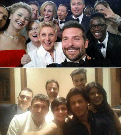 Virus Selfie Ellen Sampai Bollywood