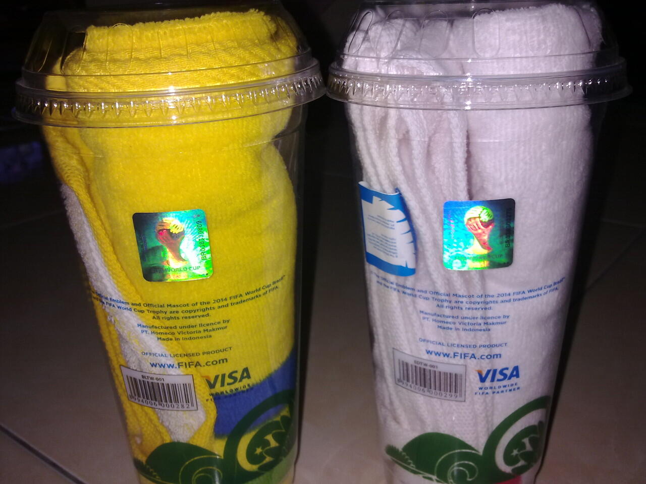 HANDUK BRAZIL & ENGLAND OFFICIAL MERCHANDISE FIFA WORLD CUP 2014