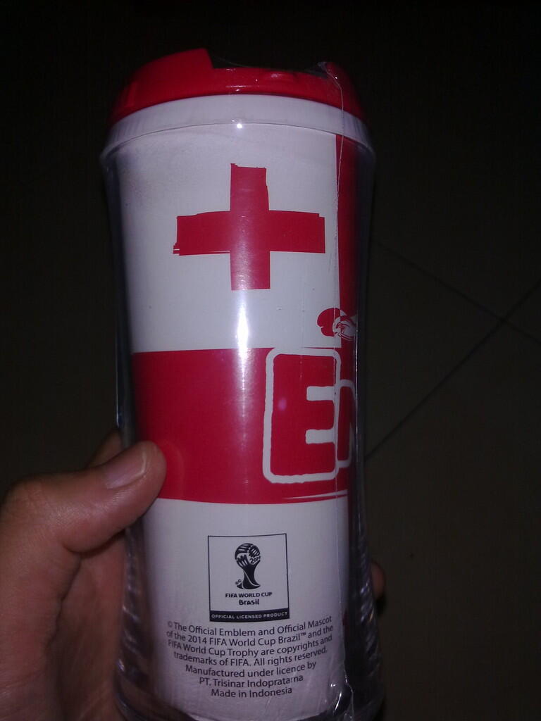 BOTOL MINUM ENGLAND OFFICIAL MERCHANDISE FIFA WORLD CUP 2014