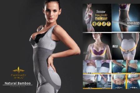 Alat Pelangsing Baju Korset Slimming Suit Natural Bamboo Slim Suit Terlaris