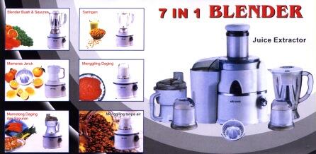 Kitchen Cook Mixer Juicer Blender 7 In 1 Lejel Multifungsi Awet Bergaransi