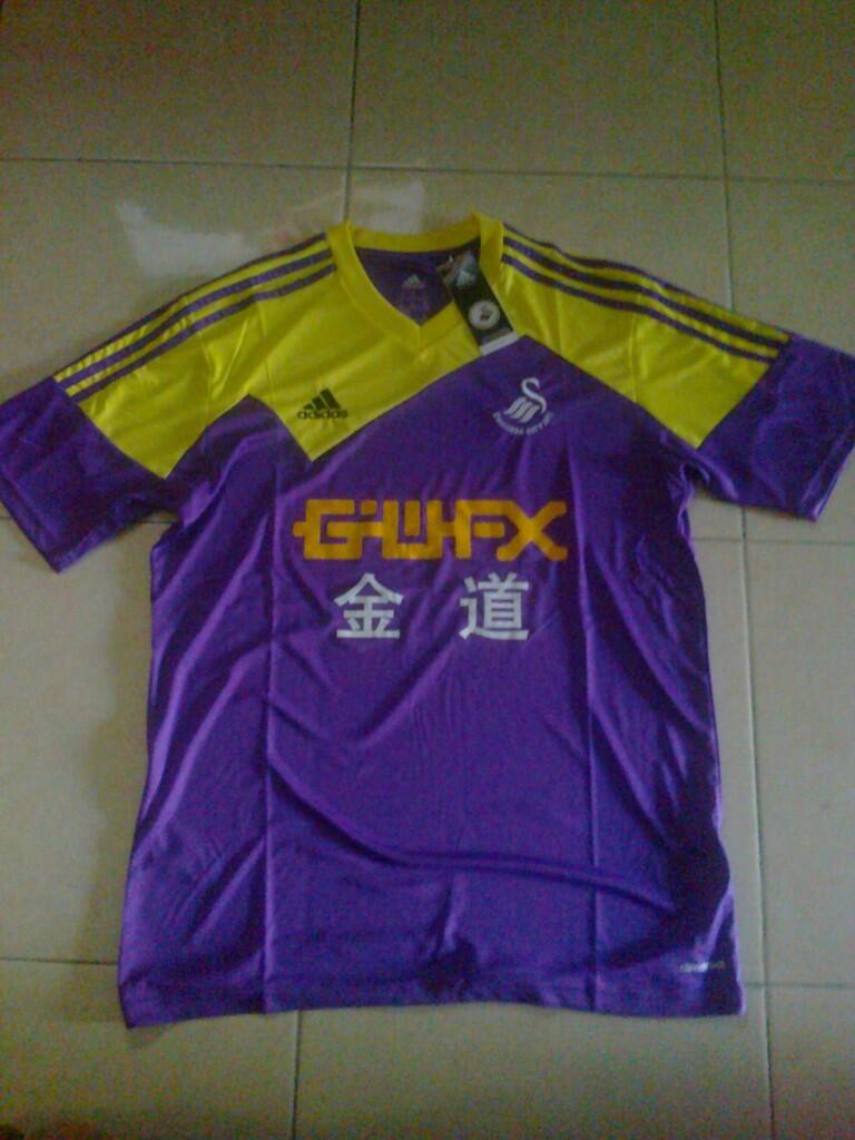 WTS JERSEY SWANSEA AWAY GRADE ORI MUSIM 2013-2014