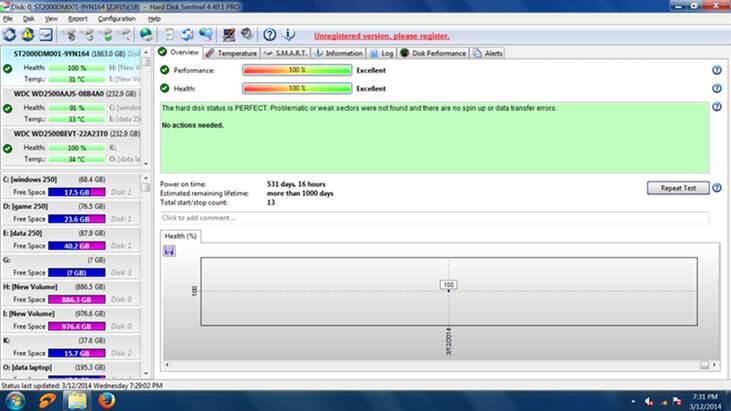 hardisk / hdd PC 3,5", Seagate Sata-3 2Tera, 2000GB, garansi DPJ bulan 12-2014
