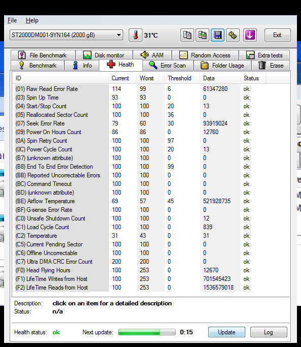 hardisk / hdd PC 3,5", Seagate Sata-3 2Tera, 2000GB, garansi DPJ bulan 12-2014