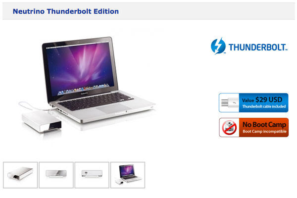 AKiTiO Eksternal SSD/HDD - Thunderbolt, USB 3.0 SSD 256GB & 4TB - NEW