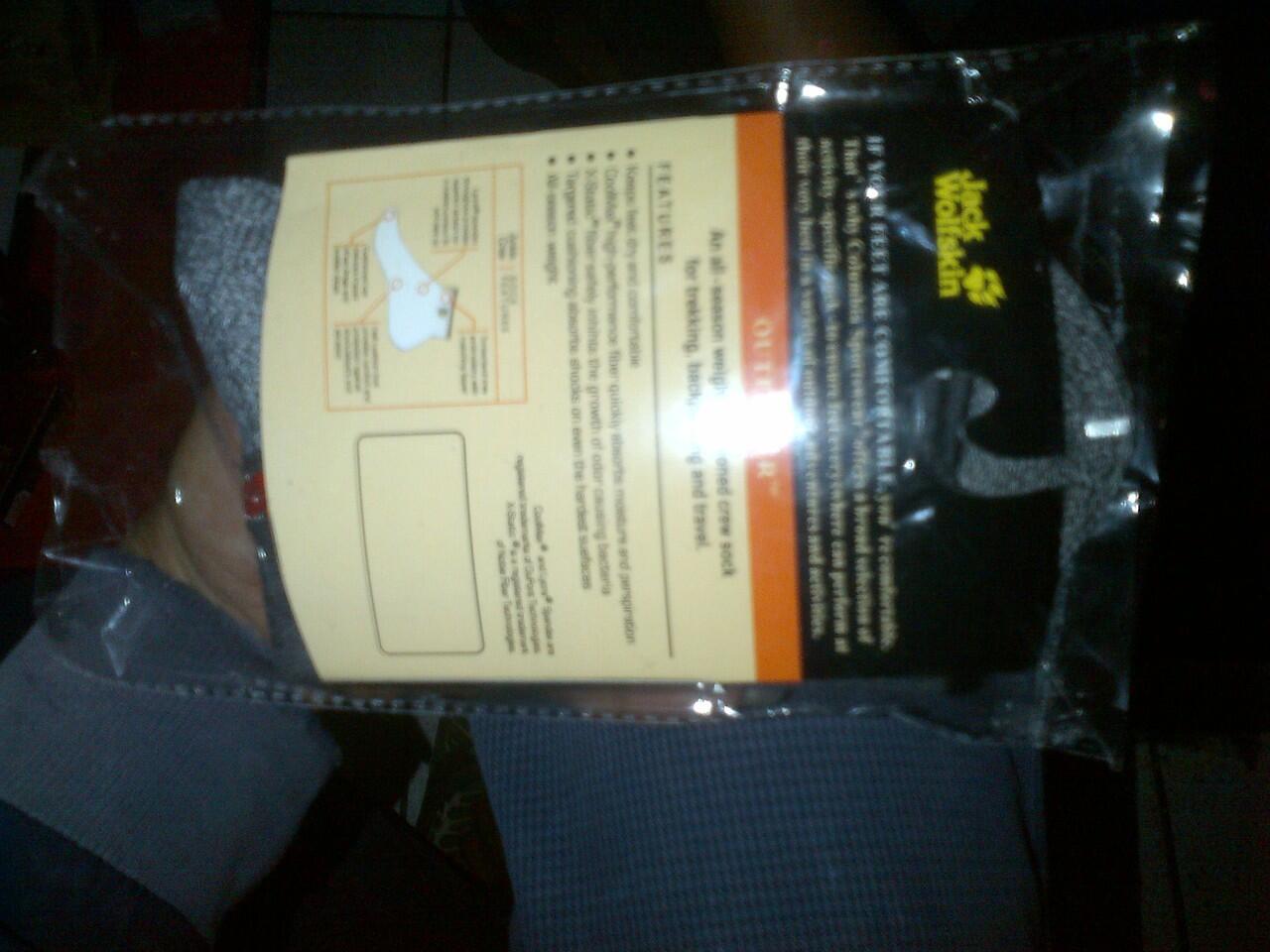 Restock Kaos Kaki JackWolfskin / JW "Cool Max" Bukan TNF, LAFUMA, Columbia)