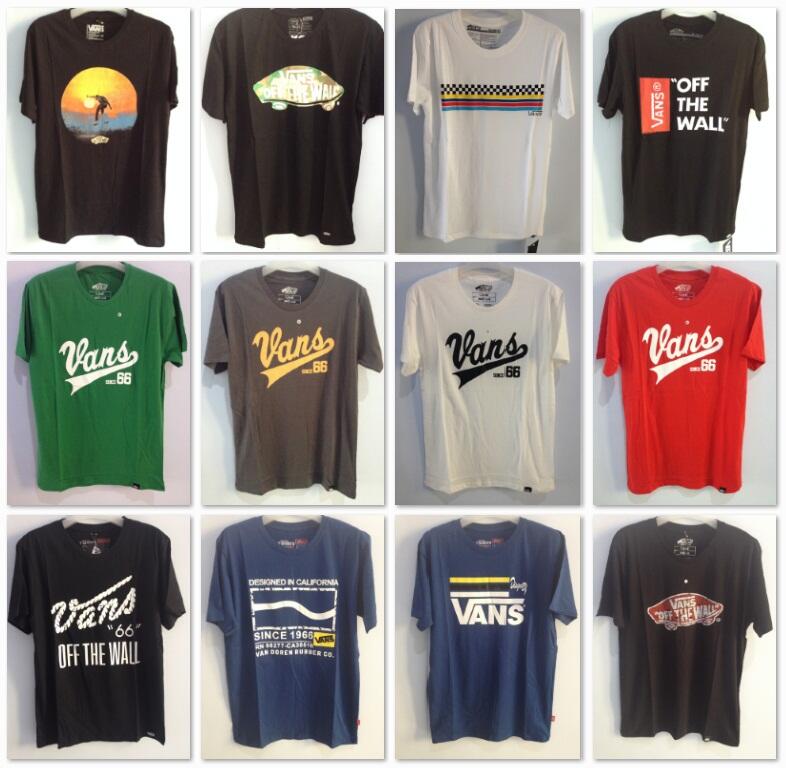 Terjual Kaos Surf & Skate (VANS, VOLCOM, RIPCURL, DC 