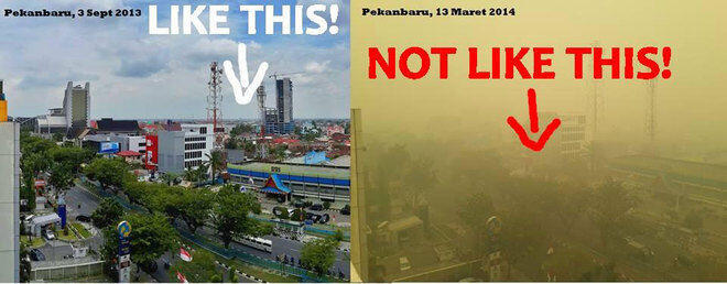 Foto-Foto Mencekam Kabut Asap Yang Selimuti Riau #PrayForRiau