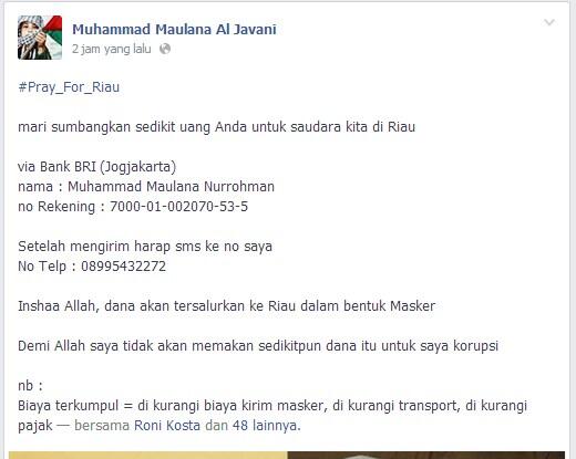 Derita rakyat Provinsi riau Indonesia