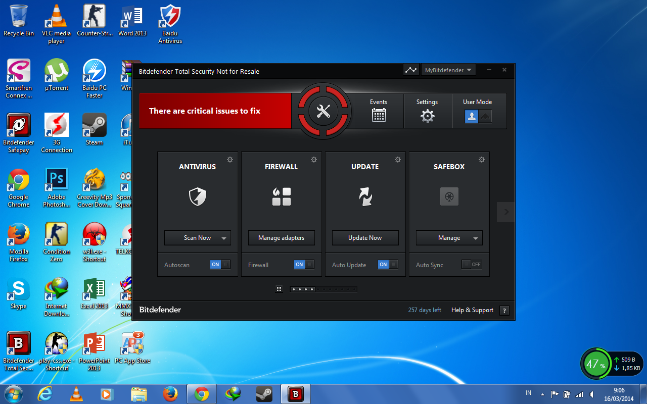 Bitdefender Ane kagak mau nge-scan