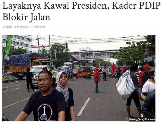 &#91;Liputan Khusus&#93; Mentang-mentang Lagi Kampanye, Kader PDIP Sok Jagoan di Jalanan