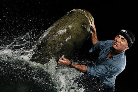 &quot;Jeremy Wade&quot; traveler, TV presenter, pemancing gila.